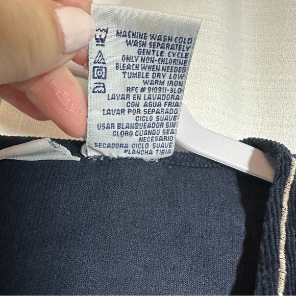 Y2K Vintage Embroidered Floral Vest M Bobbie Brooks Corduroy Embroidered Fall - Picture 5 of 8